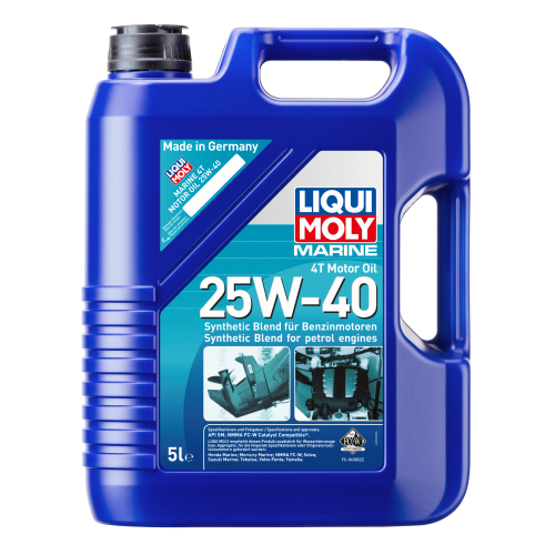 Полусинтетическое моторное масло для лодок Marine 4T Motor Oil 25W-40 - 5 л
