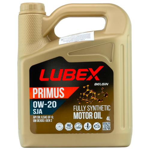 Синтетическое моторное масло PRIMUS SJA 0W-20 - 4 л Синтетическое моторное масло PRIMUS SJA 0W-20 - 4 л
