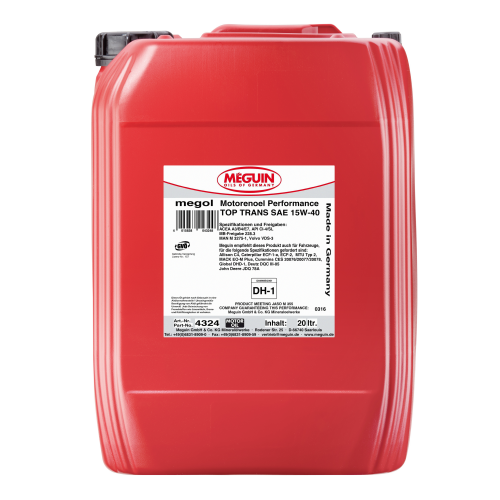 Минеральное моторное масло Megol Motorenoel Performance Top Trans 15W-40 - 20 л Минеральное моторное масло Megol Motorenoel Performance Top Trans 15W-40 - 20 л