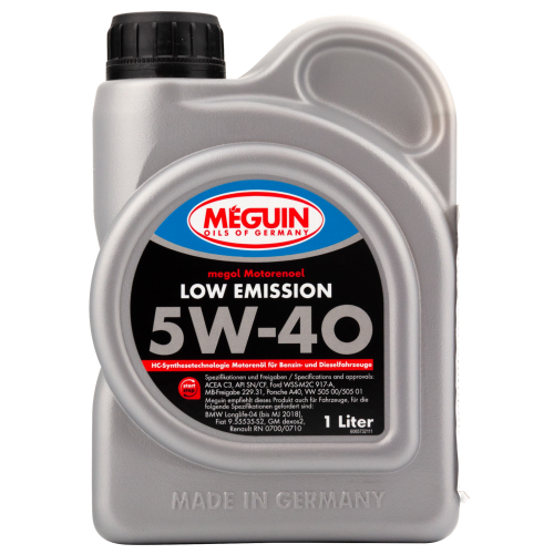 НС-синтетическое моторное масло Megol Motorenoel Low Emission 5W-40 - 1 л НС-синтетическое моторное масло Megol Motorenoel Low Emission 5W-40 - 1 л