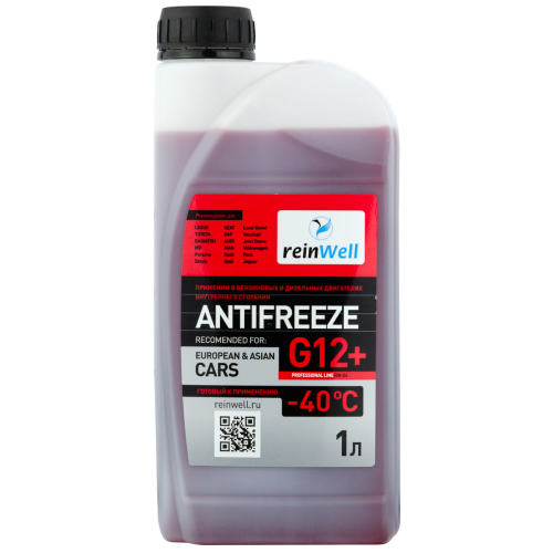 5910 ReinWell Антифриз G12+ (1л) - 1 л